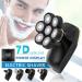 5-in-1 Electric Head Shaver for Bald Men - 7 Blades Waterproof & Rechargeable Perfect for Nose Hair Trimming - Buy Online on GoSupps.com