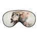 Watercolor Dachshund with Flowers Sleeping Mask Pink Soft Sleepmask Adjustable Strap Eye Sleep Mask Light-Blocking Eye Covers for Sleeping Blindfold Eye Cover for Women Men Girls Boys Color-3
