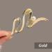 2Pcs Metal Hair Claw Clips - Ribbon Pearl Designs - Geometric Hair Clamp - Trendy Hair Grip - Party Hair Accessories for Women - Sliver Gold - Buy Online on GoSupps.com
