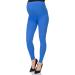 SOFTSAIL Maternity Leggings | High Waisted Cotton Pregnancy Pants with Belly Support | Stretchy Royal Blue Maternity Clothes - Buy Online on GoSupps.com