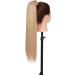 S-noilite Trendy 23 Straight Wrap Around Ponytail Clip in Hair Extension - Dark Blonde/Bleach Blonde Mix, 23 Inch - Buy Online on GoSupps.com