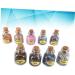 JECOMPRIS Chakra Healing Stones Crystal Gemstone Chips 18 Pcs Wishing Bottle Decorate Chakra Gemstone Beads Turquoise Crystal Stone As Shownx2pcs 9PCSx2pcs - Buy Online on GoSupps.com