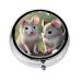 Mouse in Loveround Pill Box 3 Compartment Round Pill Box Organizer #Portable Travel Pill Box for Traveling.