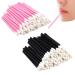 500 PCS Disposable Lip Brush Wands Lipstick Applicator Lip Gloss Concealer Brushes Disposable Lip Wands for Lips Eyes and Makeup Application(COLOR:Black+Pink)