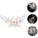 Ipetboom Alloy Pearl Hair Comb Rhinestone Barrettes Hair Accessory for Women Pearl Hair Pin Tiara Bridal Headdress Hair Accessories White European and American Bride Iron Wire - Buy Online on GoSupps.com