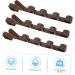 LABRIMP 3pcs Door Coat Hook Hat Hooks Purses Coat Hangers Coat Hooks Entryway Door Back Hook Organizer Towel 28.5X3.8X2CM Brown - Buy Online on GoSupps.com