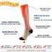 Wetopkim Compression Socks 2-Pack for Athletic Running, Flight, Travel - Orange/Green, Large-X-Large - Unisex - Buy Online on GoSupps.com