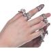 Muloo Punk Fingertip Ring Bow Ballet Slippers Opening Ring Simple Party Jewelry Nail Decoration Finger Tip Rings Women Gift Nail Ring B# - Buy Online on GoSupps.com