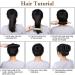 URAQT Hair Bun Shaper 2Pcs - Easy Donut Bun Maker for French Twist & Ballet Hairstyles - Stylish Hair Styling Accessories for Girls & Women in Beige - Buy Online on GoSupps.com