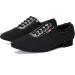 TINRYMX Men Latin Dance Shoes LHD401 - Black Suede Sole - 0.98 Inch - Buy Online on GoSupps.com