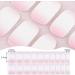 20pcs Semi Cured Gel Nail Strips Gel Nail Wraps Nail Stickers Soft Long Lasting Self Adhesive Nail Wraps with Nail File and Wooden Stick (Pink White Ombre) - Buy Online on GoSupps.com