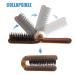 Travel Folding Boar Bristle Hair Brush for Men, Women & Kids - Portable & Collapsible Pocket Size - Ideal for Thin, Thick, Curly, Straight, Wet & Dry Hair - Restore Shine - Amber - Buy Online on GoSupps.com