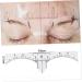 FOMIYES 10pcs Set Eyebrow Measure Ruler Sticker Makeup Ruler Guide Eyebrow Stencil Template Disposable - Buy Online on GoSupps.com