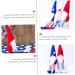 Cabilock 1pc Independence Day Doll Decor Desk Topper Shamrock Bracelet Desktop Faceless Doll Props Household Red 29x22x9cm - Buy Online on GoSupps.com