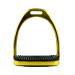 AK Stainless Steel Plane Horse Riding Equestrian Stirrups with Black Treads (Gold 4.50'') 4.50'' Gold - Buy Online on GoSupps.com