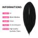 Shop DSoar 24-Inch Double-Ended Synthetic Dreadlocks - 10 Strands Soft Thin Braided Hair for Reggae & Hip-Hop Style - Buy Online on GoSupps.com
