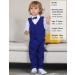Mint Green Baby Boys Gentleman Suit Set | Shirt with Bowtie + Waistcoat + Pants | Solid Blue | 2-3 Years - Buy Online on GoSupps.com