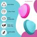 Ecoblossom Menstrual Disc - Set of 2 Reusable Menstrual Cups, Silicone Period Cup Assortment in Magenta (1 Small + 1 Large) - Buy Online on GoSupps.com