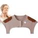 FACYNDE Warm Shoulder Wrap for Women | Comfortable Neck Wrap for Breastfeeding | Thicker Collarless Design | Safe & Cozy in Air-Conditioned Rooms - Red-Brown - Buy Online on GoSupps.com