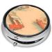 Portable Travel Pill Box - 3 Compartments Round Organizer for Purse & Pocket | Carround Pill Box - Buy Online on GoSupps.com