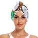 Tropical Coconut Hair Towel 2 Pack Super Absorbent Hair Drying Towel Quick Dry Hair Turbans Head Towel with Button Twisty Wrap for Women Girls