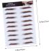 Mipcase 4pcs Eyebrow Stickers Blush Makeup Eyebrow Transfers Stickers Imitation Eyebrow 6d Stencil Bionic 1 count (Pack of 1) Brown - Buy Online on GoSupps.com