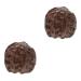Beaupretty 2st Wenwan handle wooden figure sports stress balls mini figure craft decor made of wood minifigures peach core ornate made of wood.
