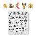 Alexnailart Nail Art Stamping Plates Image Template Nature Plant Leaf Pattern Design Stamper Nail Art DIY Print Manicure Nail Art Stencil Tools NA035