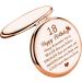 Rose Gold 18th Birthday Makeup Mirror Gift for Her - FUSTMW Turning 18 Years Old Mini Mirror 2x 1x Magnification - Buy Online on GoSupps.com