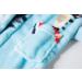 XINNE Boys Girls Soft Bathrobe | Cute Pattern Toddler Baby Flannel Hoodie Pajamas Sleepwear - Blue Sky 110 | International Shipping Available - Buy Online on GoSupps.com