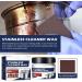 WOSLXM Stainless Steel Clean Wax Magical Nano-Technology Stainless Steel Cleaning Paste-Surface Safe No Residue Stainless Steel Cleaner and Metal Polish for Grease Oven Sink (2Pcs) - Buy Online on GoSupps.com