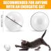 Smart Cat Ball Toy Interactive Cat Toys for Indoor Cats Adult Automatic 360 Rotating Kitten Toys with LED Light Stimulate Hunting Instinct - USB Rechargeable White - Buy Online on GoSupps.com
