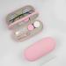 Buy E-Pink Double Sided Eyeglass & Contact Lens Case - 2 in 1 Portable Durable & Multifunctional for International Shipping - Buy Online on GoSupps.com