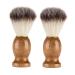Vintorky 2st shaving brush onshave shaving brush shaver companion beard massage men's suits scrubber from shaving hairdressing needs beard brush soft fur fit man nylon wool