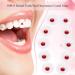 Buy Bug Tooth Gems - 10pcs Clear Tooth & Nail Decoration | Crystal Red Gemstones for Stunning Smiles - Buy Online on GoSupps.com