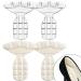 Heel Grips for Loose Shoes  Shock Absorbing Gel Heel Pads  Heel Cushions Prevent Blister and Slip  Heel Protector Shoe Inserts for Women Heels Improved Shoe Too Big Fit and Comfort (Clear+Beige)