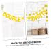 Warmhm 10th Birthday Banner 2pcs Latte Baby Ribbon Wafer Paper Baby Birthday Banner Girl 300CM Golden - Buy Online on GoSupps.com