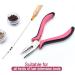 Hair Extension Pliers 3-Hole Mini Hair Extension Tool for Micro and Nano Ring Hair Extensions (Pink) - Buy Online on GoSupps.com