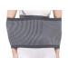 Women Ladies Dance Yoga Waistband Cold Weather Sports Waist Warmer Kidney Binder Stomach Abdominal Bnad Wrap Rheumatic Back Pain Protector Brace Grey Large