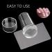 MTDBAOD Nail Art Stamper Set - Clear Silicone Jelly with Lid & Scraper for DIY French Nails | 2Pcs Transparent Nail Art Tools - Buy Online on GoSupps.com