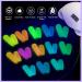 SAVILAND Glows in The Dark Gel Nail Polish Set - 12 Colors Neon Glow Nail Polish for DIY Nail Art - Valentines Day Gift - Buy Online on GoSupps.com