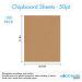 100 Chipboard Sheets 8.5 x 11 inch - 50pt Heavy Weight Brown Kraft Cardboard for Scrapbooking & Picture Frame Backing | MagicWater Supply - Buy Online on GoSupps.com