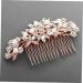 DOITOOL 1pc Crystal Headpiece Bridal Side Comb Bridal Headpiece Pearl Hair Accessories Pearl Tiara Rhinestone Hair Comb Hair Scrunchie Chiffon Rhinestones Wedding Bride - Buy Online on GoSupps.com