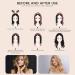 Women's Heatless Curling Rod Rollers - No Heat Silk Curls Headband with Soft Foam Curling Ribbon and Flexi Rods for Natural Long Medium Hair - DIY Hair Styling Tools (Black) - Buy Online on GoSupps.com