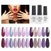 AIMEILI Gel Nail Polish Set 8ml 12 Colours Soak Off UV LED Gel Nail Polishes Nail Art Gel Polish Gift Kit 19 KIT12-19_8ML 8 ml (Pack of 1)