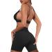 Women's High Waist Bodycon Yoga Leggings & Crop Top Set - Black | Gym Workout Outfit - Buy Online on GoSupps.com