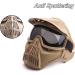 Senmortar Airsoft Mask - Full Face Tactical Protection Gear for Halloween, CS Game, Motocross - Desert & Grey - Buy Online on GoSupps.com