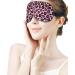 Pink & Black Leopard Skin Sleep Mask for Women | Adjustable Eye Shades with Elastic Strap - Cozy Sleep Accessory - Buy Online on GoSupps.com