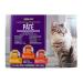 Kirkland Signature Wet Food Pate for Adult Cats - Chicken Turkey & Salmon Flavours Variety Pack - 45 x 99 Grams