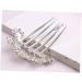 DOITOOL Tiara Hair Accessories Bridal Hair Comb Women Hair Comb Flower Hair Comb Wedding Women Hair Clip Rhinestones - Buy Online on GoSupps.com